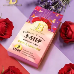 3-Step Spa Pedicure Manicure – Rose & Lavender